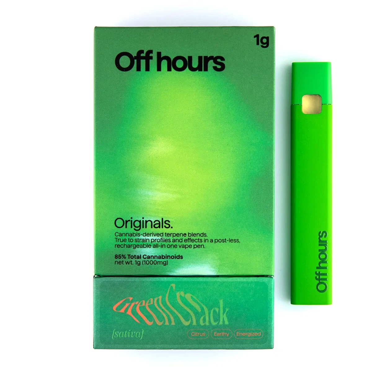 Off Hours - Off hours - Green Crack - AIO Vape - 1g Main Image