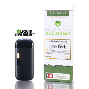 WILLAMETTE VALLEY ALCHEMY - Green Crackle, Liquid Live Resin, Disposable, 1g
