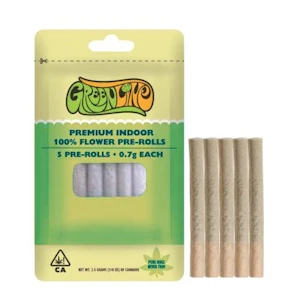Greenline - Green Line 5pk Prerolls 3.5g Face Mintz