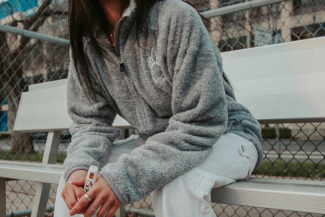 Humble Root - (L) Humble Root Women's Grey Sherpa Hoodie Main Image
