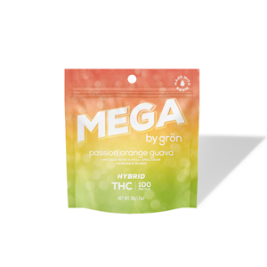 Grön Edibles - gron | Edible | Gummies - Mega Passion Orange Guava | 100mg, 1