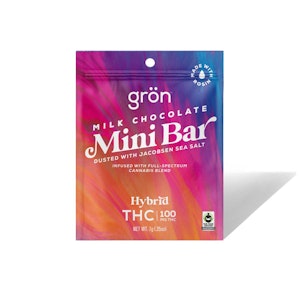 GRON - Grön | Mini Milk chocolate Bar | 100mg
