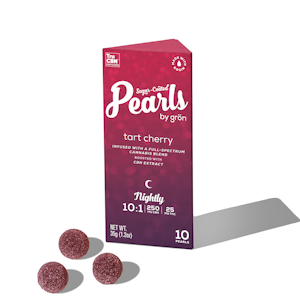 GRON - Tart Cherry | CBN:THC 10:1 | Gummies | 10pk/25mg (Pearls by Gron)