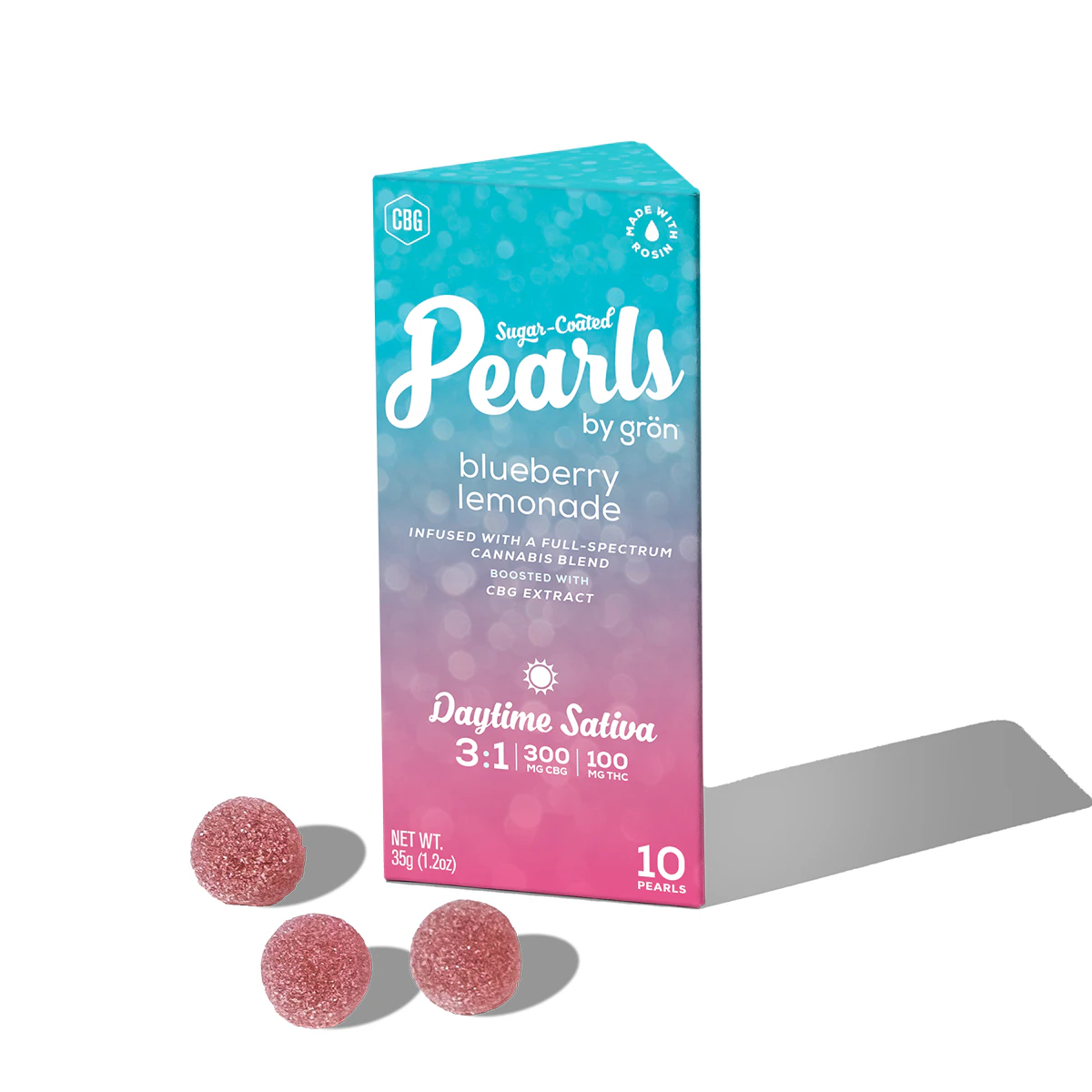 Grön Edibles - Gron | Edible | Gummies - Blueberry Lemonade | 100mg, 10 Main Image