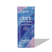 Grön | Dark Chocolate Vanilla Bean Sea Salt 1:1:1 (Sleepy) - 100mg Edible