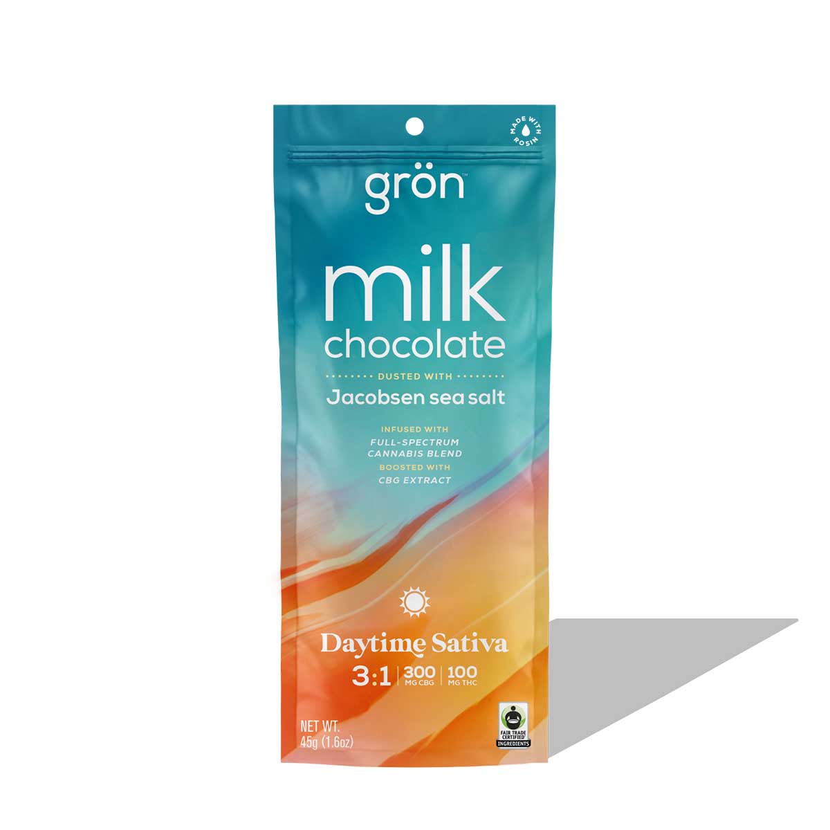 Daytime Sativa - 3:1 Milk Chocolate Sea Salt - Large 10mg - Edible