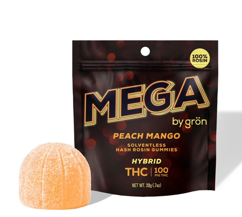 GRON - Peach Mango, Rosin Gummy, Single Main Image