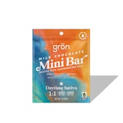 Gron - Daytime Sativa - 1:1 Milk Chocolate Sea Salt - Mini 100mg - Edible
