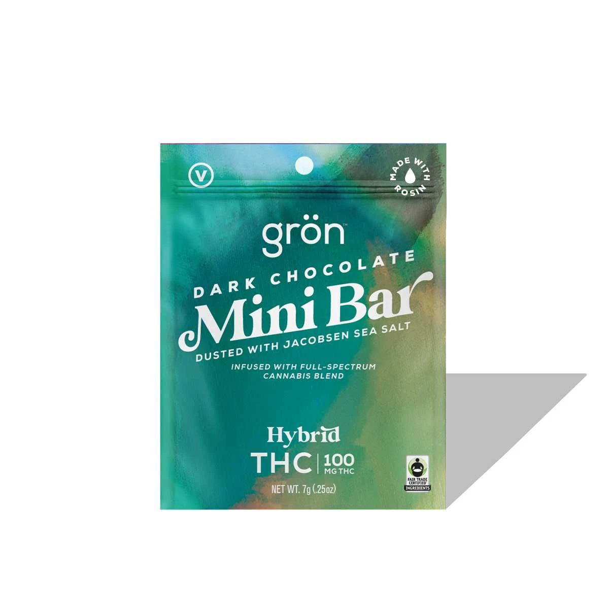 Grön - Grön | Mini | Dark Chocolate | Hybrid | 100mg Bars | 1pk Main Image