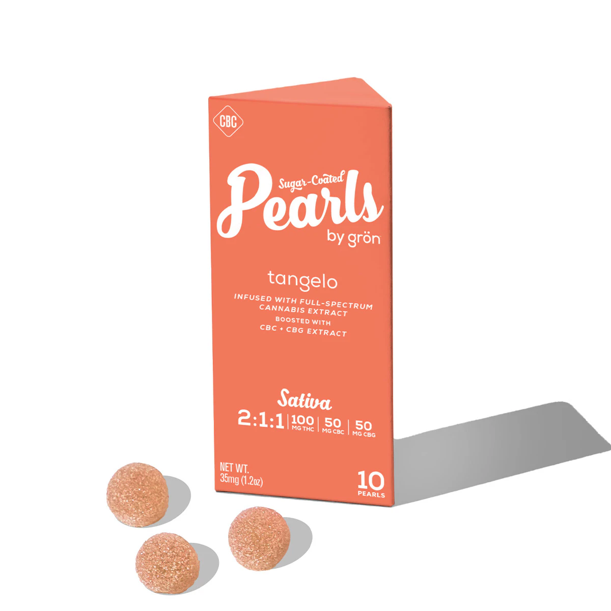 GRON - 50mg CBG: 50mg CBC: 100mg THC Tangelo Pearls Main Image