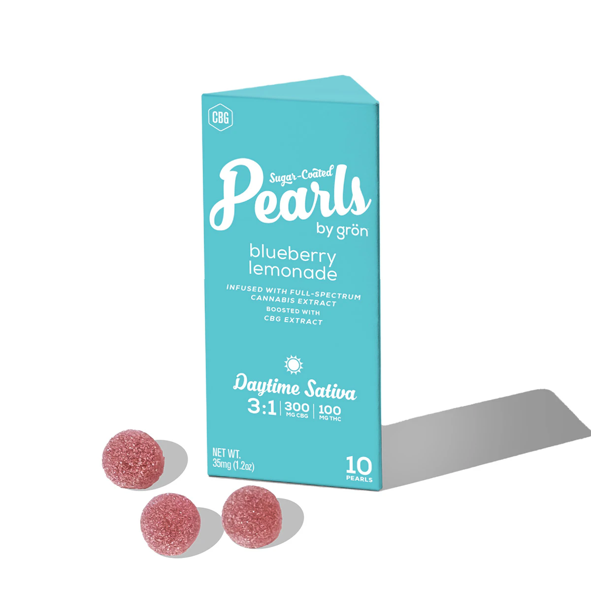 GRON - 300mg CBG: 100mg THC Blueberry Lemonade Pearls Main Image