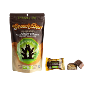 Emerald Sky - GrooveBar (H) | 10mg 10pk Peanut Milk Chocolate Nougat Bar | Emerald Sky