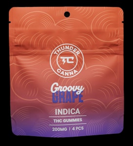 No Brand - Grape Gummies 4CT 200MG