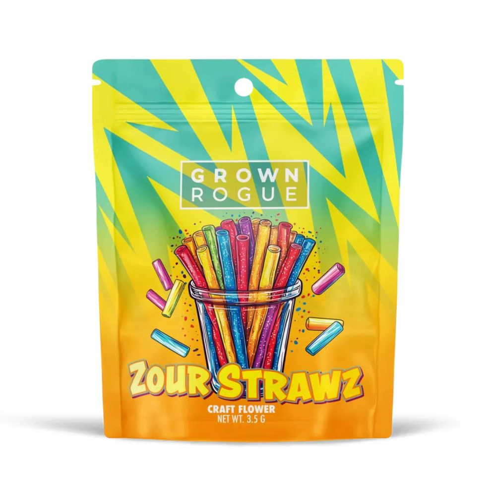 Grown Rogue - Zour Strawz 3.5g Prepackaged Flower - GROWN ROGUE Main Image