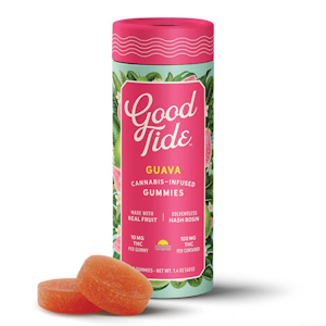 GOOD TIDE - Guava - Solventless Hash Rosin Gummies