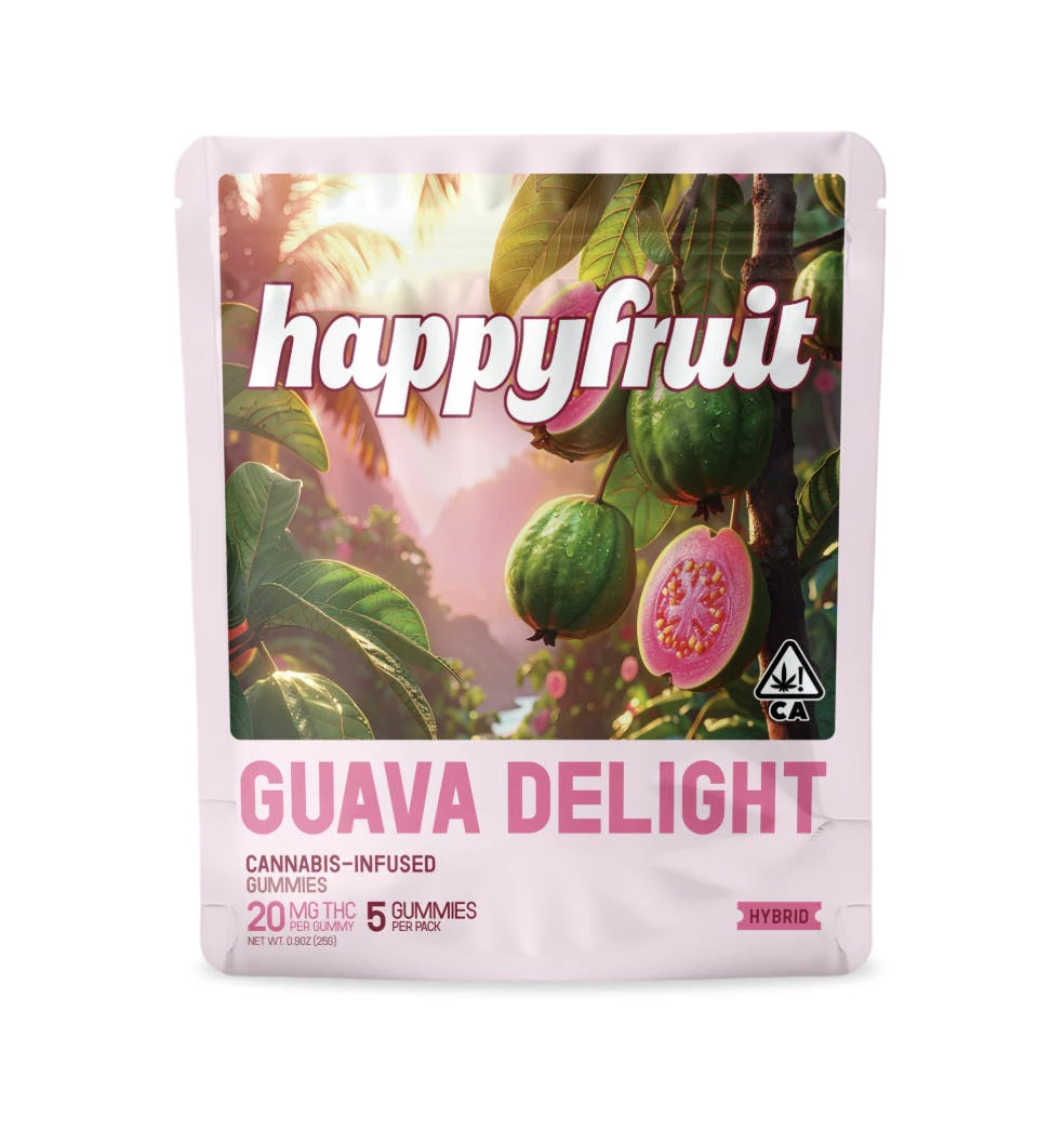 Happy Fruit - Happy Fruit - Guava Delight Distillate Gummies 5pk 100mg Main Image
