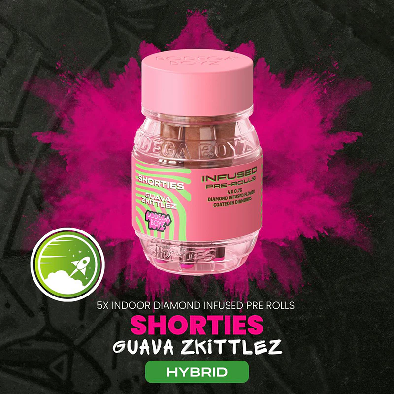 Bodega Boyz - Guava Zkittles (H) 4pk x 0.7g - 2.8g - Shorties - Diamond Infused - Prerolls - Bodega Boyz Main Image