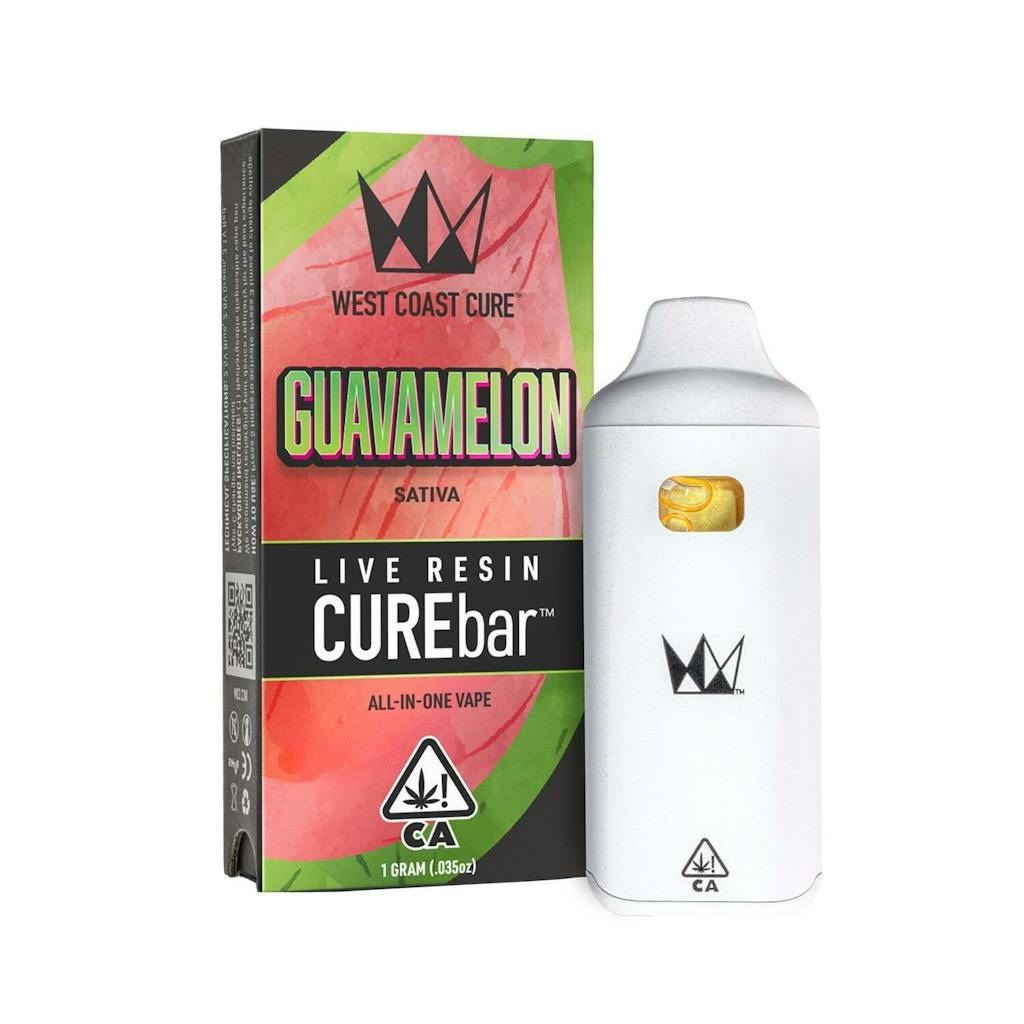 West Coast Cure Guavamelon Live Resin CUREbar Disposable 1.0g