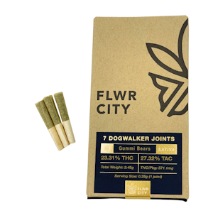 FLOWER CITY - Flwr City - Gummi Bears - 27.3% THC - 7pk Dog Walkers Joints (.35g) - Pre-roll