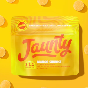 JAUNTY - Jaunty - Mango Sunrise - 1:1:1 THC:CBG:CBD - 100MG