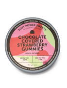 Soft Power Sweets | Chocolate Covered Strawberry Gummies | 100mg