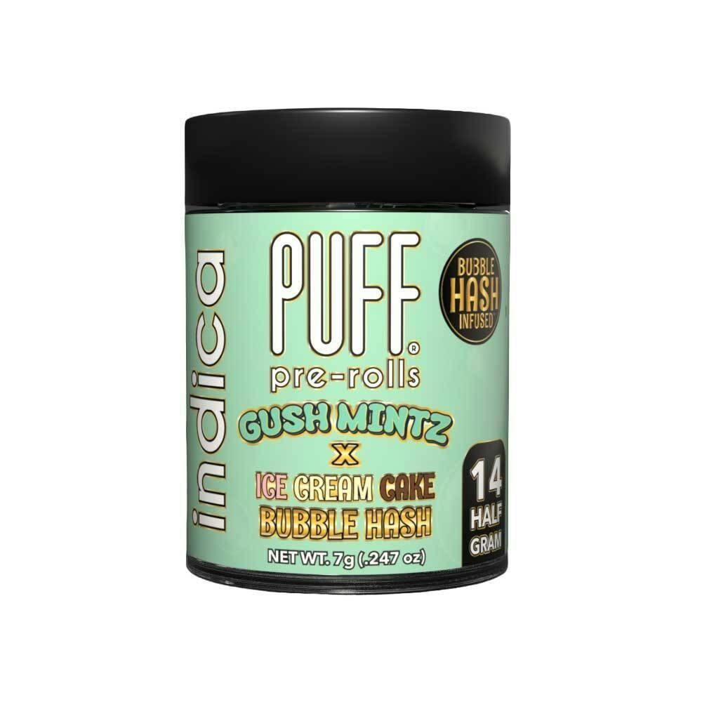 PUFF Gush Mintz x Ice Cream Cake Bubble Hash Infused 14-Pack Pre-Roll 7.0g