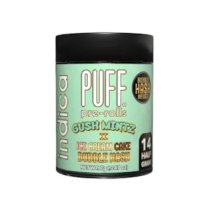 PUFF - PUFF Gush Mintz x Ice Cream Cake Bubble Hash Infused 14-Pack Pre-Roll 7.0g
