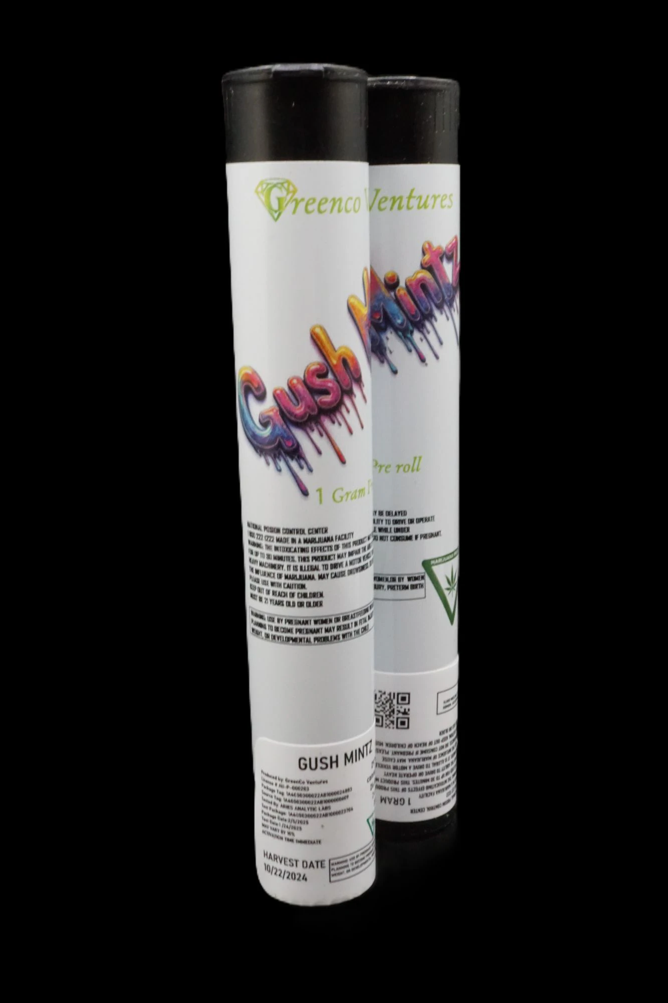 Greenco Ventures LLC - Gush Mintz 1g Pre Roll Main Image