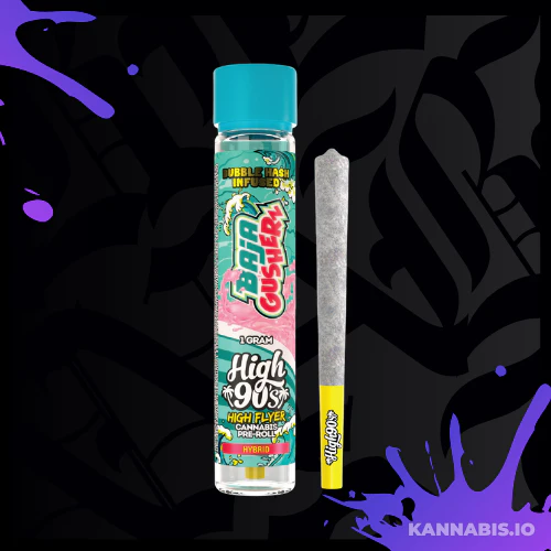 HIGH 90s - H90 -  Baja Gusherz 1g High Flyer Bubble Hash Infused Pre-Roll Main Image