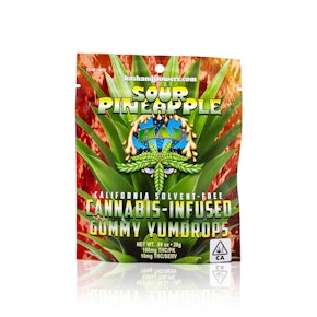 HASH AND FLOWERS - Edible - Sour Pineapple - Gummies - 100MG