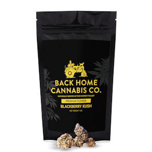 BACK HOME CANNABIS CO - Back Home Cannabis - Blackberry Kush - 14G - Sativa - Flower