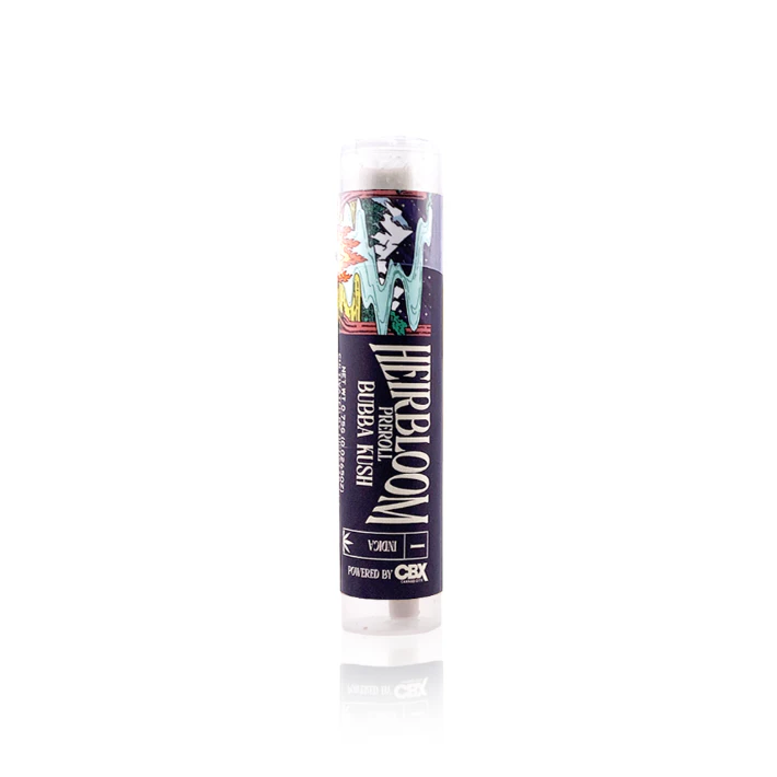 Heirbloom (Powered By CBX) - Heirbloom - Bubba Kush Preroll (I) 0.75g Main Image