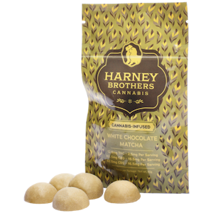 HARNEY BROTHERS CANNABIS - Harney Brothers | Edible | White Chocolate Matcha Chocolates | 5-pack | 12.5mg