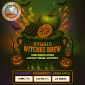 THC 10mg - 200mg Total - Witches' Brew - Sour Apple, Blackberry, Passionfruit - LIMITED EDITION