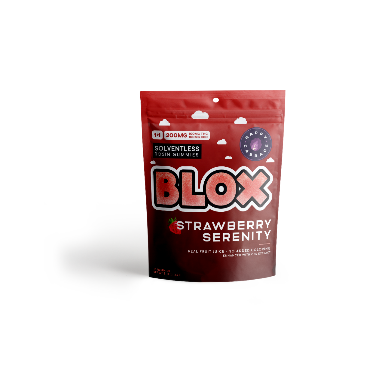 Strawberry Serenity - BLOX - 1:1 CBD/THC - 100mg - 10pk G