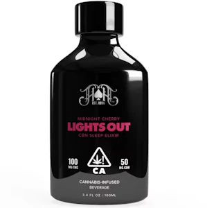 Heavy Hitters - HEAVY HITTERS - Drink - Lights Out - Midnight Cherry CBN Sleep Elixir - 3.4OZ - 100MG
