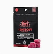 HEAVY HITTERS - Midnight Cherry 1:1 THC/CBN Gummies 100mg