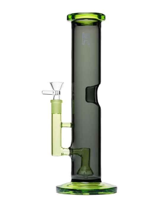 HUMAN GRADE - 12" Tube Water Pipe - Smoke/Matrix Main Image