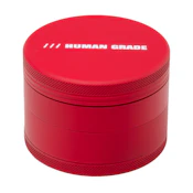 4 PIECE GRINDER - RED COATED ALUMINUM 2.5" - HUMAN GRADE