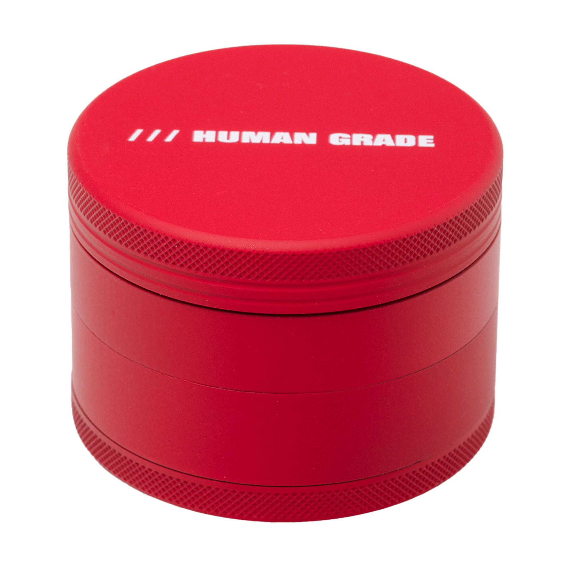 HUMAN GRADE - 4 PIECE GRINDER - RED COATED ALUMINUM 2.5" - HUMAN GRADE Main Image