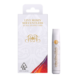 HEAVY HITTERS - Heavy Hitters x Huckleberry Hill Farms - 1g Live Rosin AIO - Whitehorn Rose