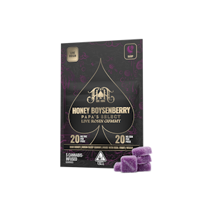 HEAVY HITTERS - Honey Boysenberry | I | Sleep | Live Rosin Gummy 1:1 THC:CBN