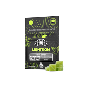 HEAVY HITTERS - Heavy Hitters - 100mg THCv Gummies - Lights On - Green Crack
