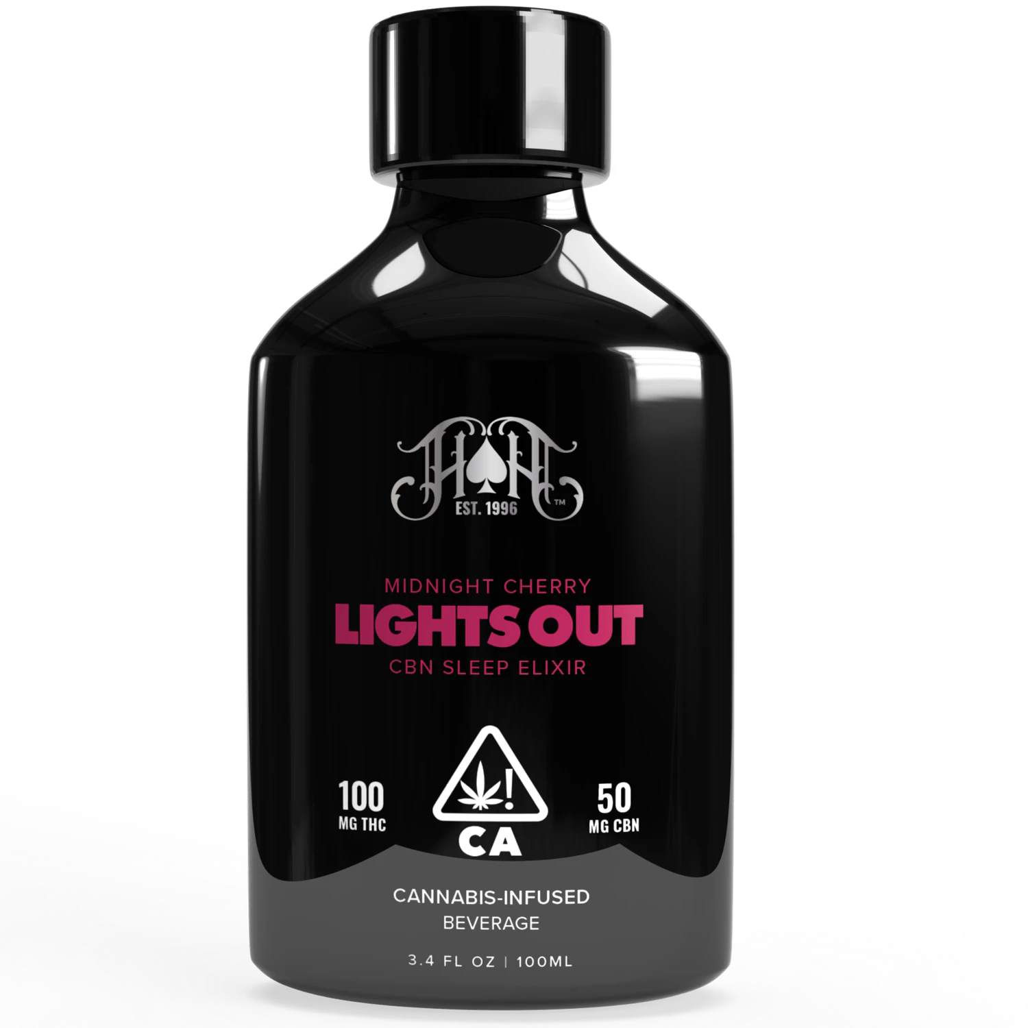 Heavy Hitters - Heavy Hitters - 100mg Elixir - Midnight Cherry Lights Out CBN Main Image