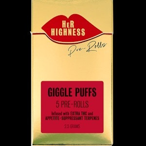 HER HIGHNESS - HER HIGHNESS | Giggle Puffs | 2.5g 5 Pk