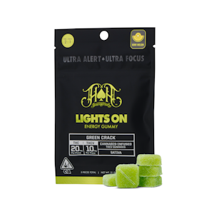 HEAVY HITTERS - Lights On (Energy) Gummies 2:1 (THC:THCV) - 20mg - Heavy Hitters (S)