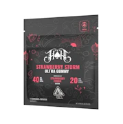 Heavy Hitters 2pk Gummies 40mg Strawberry Storm