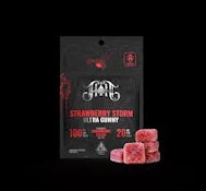 Heavy Hitters: 100mg THC Gummy Pack: Strawberry Storm