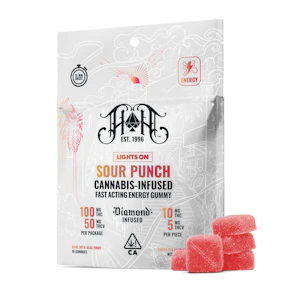 Heavy Hitters | Fast Acting Gummies | Lights On | Sour Punch | 100mg