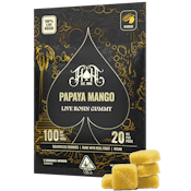 Papaya Mango | Hybrid Live Rosin Gummies [H] 100mg THC 20mg 5 pcs